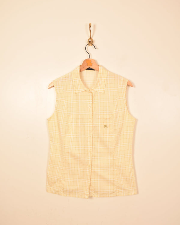 Burberry Vintage Woman Nova Check Sleeveless Shirt (S)