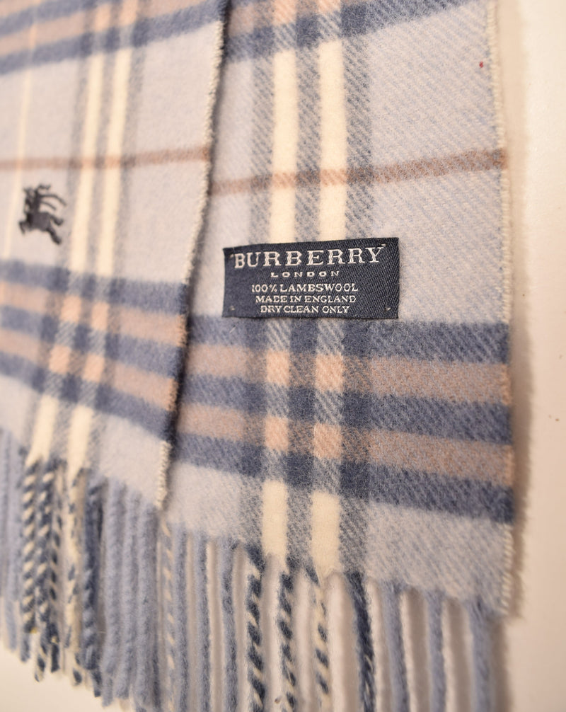 Burberry Vintage Baby Blue Nova Check Scarf