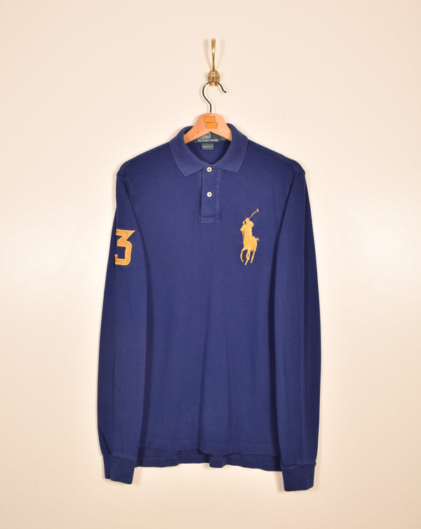 Polo Ralph Lauren Vintage Long Sleeve Polo Shirt (S)