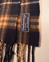 Burberry Vintage Navy/Beige Nova Check Scarf