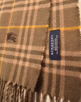 Burberry Vintage Olive Green Nova Check Scarf