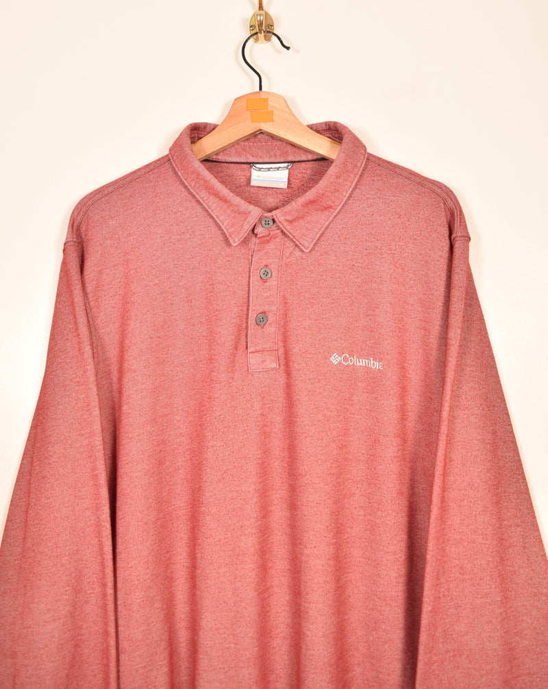 Columbia Vintage Long Sleeve Polo Shirt (XL)