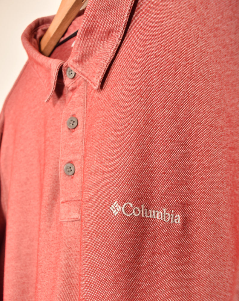 Columbia Vintage Long Sleeve Polo Shirt (XL)