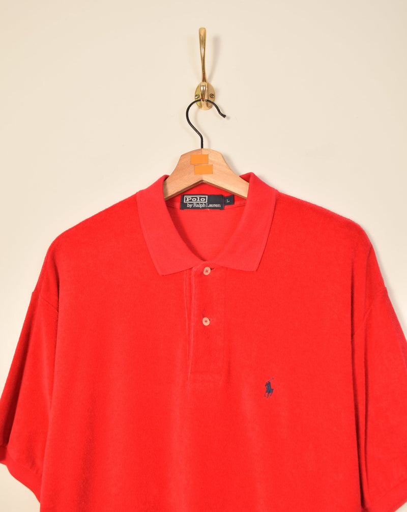 Rare Polo Ralph Lauren Vintage Towel Polo Shirt (XL)