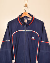 Adidas Vintage Velour Track Jacket (XL)