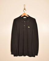 Lacoste Vintage Long Sleeve Polo Shirt (L)