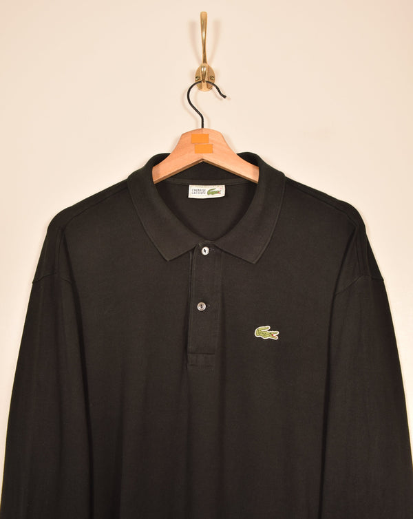 Lacoste Vintage Long Sleeve Polo Shirt (L)