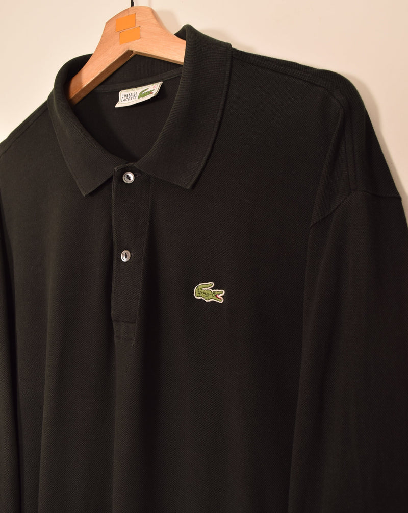 Lacoste Vintage Long Sleeve Polo Shirt (L)