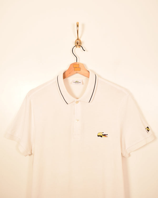 Lacoste Vintage Nautical Flag Polo Shirt (S)