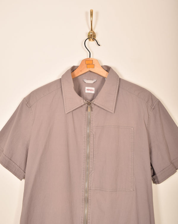 Kenzo Zip Short Sleeve Shirt (M)