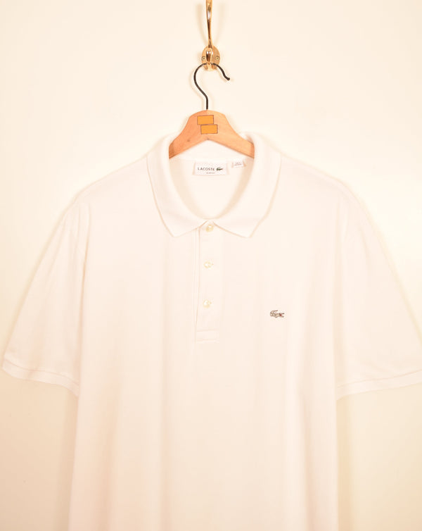 Lacoste Silver Logo Polo Shirt (XL)