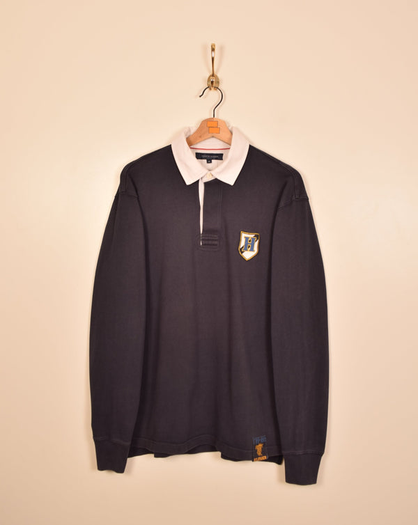 Tommy Hilfiger Vintage Long Sleeve Polo Shirt (L)