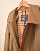 Burberry Vintage Nova Check Trench Coat (XL)