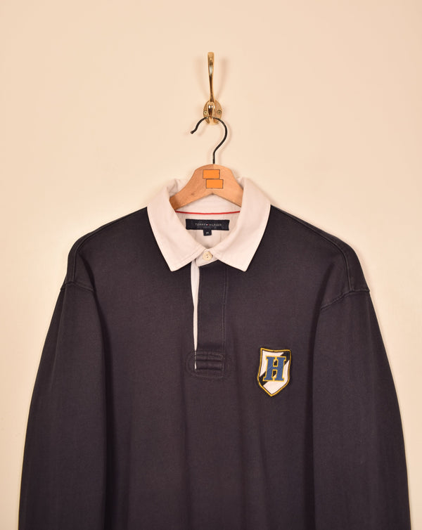 Tommy Hilfiger Vintage Long Sleeve Polo Shirt (L)