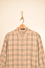 Burberry Vintage Nova Check Middle Sleeve Woman Shirt (L)