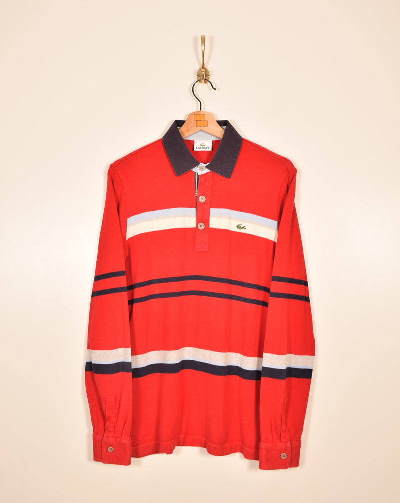 Lacoste Vintage Long Sleeve Polo Shirt (S)