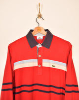 Lacoste Vintage Long Sleeve Polo Shirt (S)