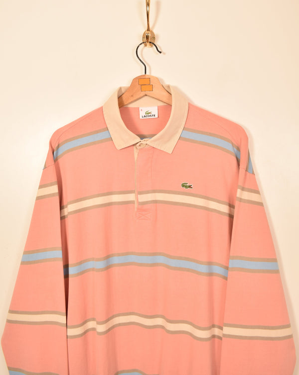 Lacoste Vintage Long Sleeve Polo Shirt (XL)