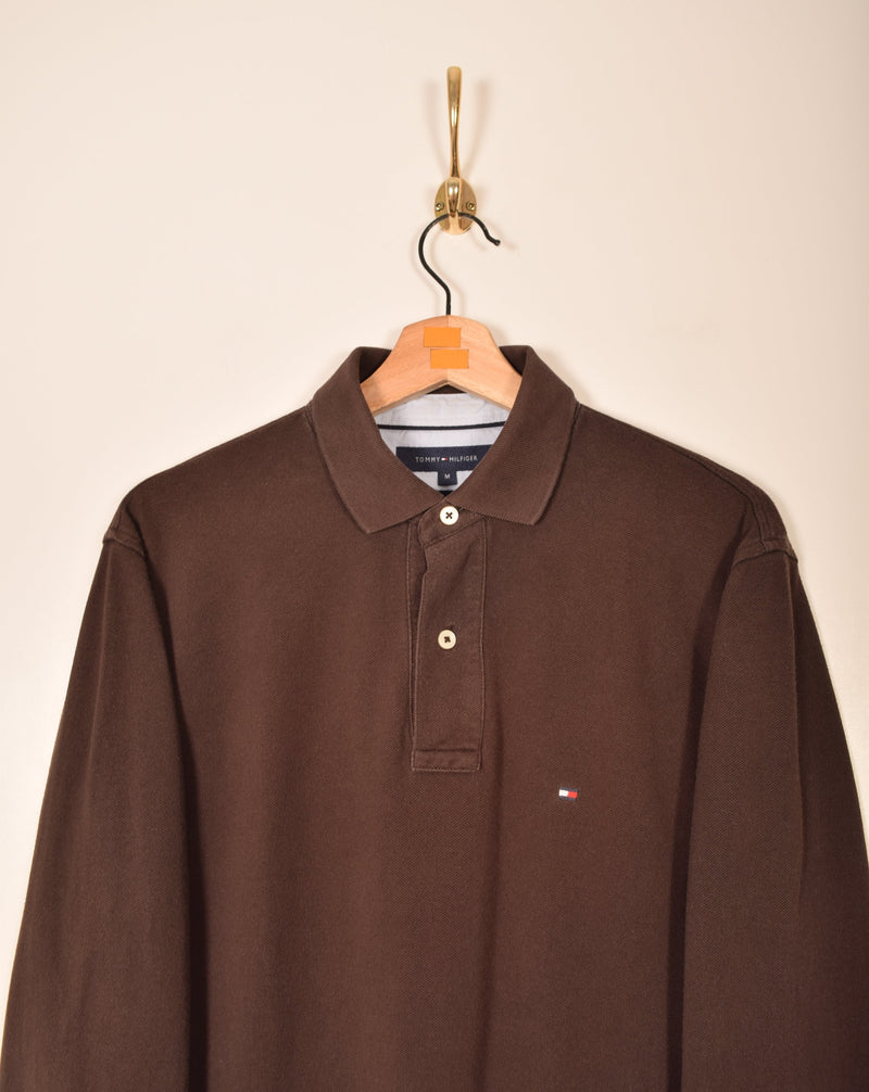 Tommy Hilfiger Vintage Long Sleeve Polo Shirt (L)