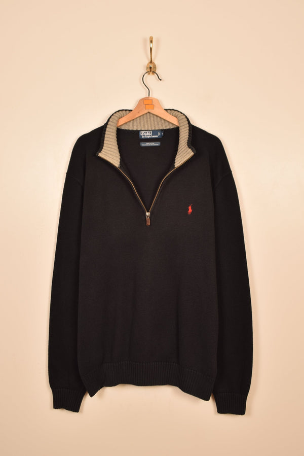 Polo Ralph Lauren Vintage Half Zip Sweater (XL)