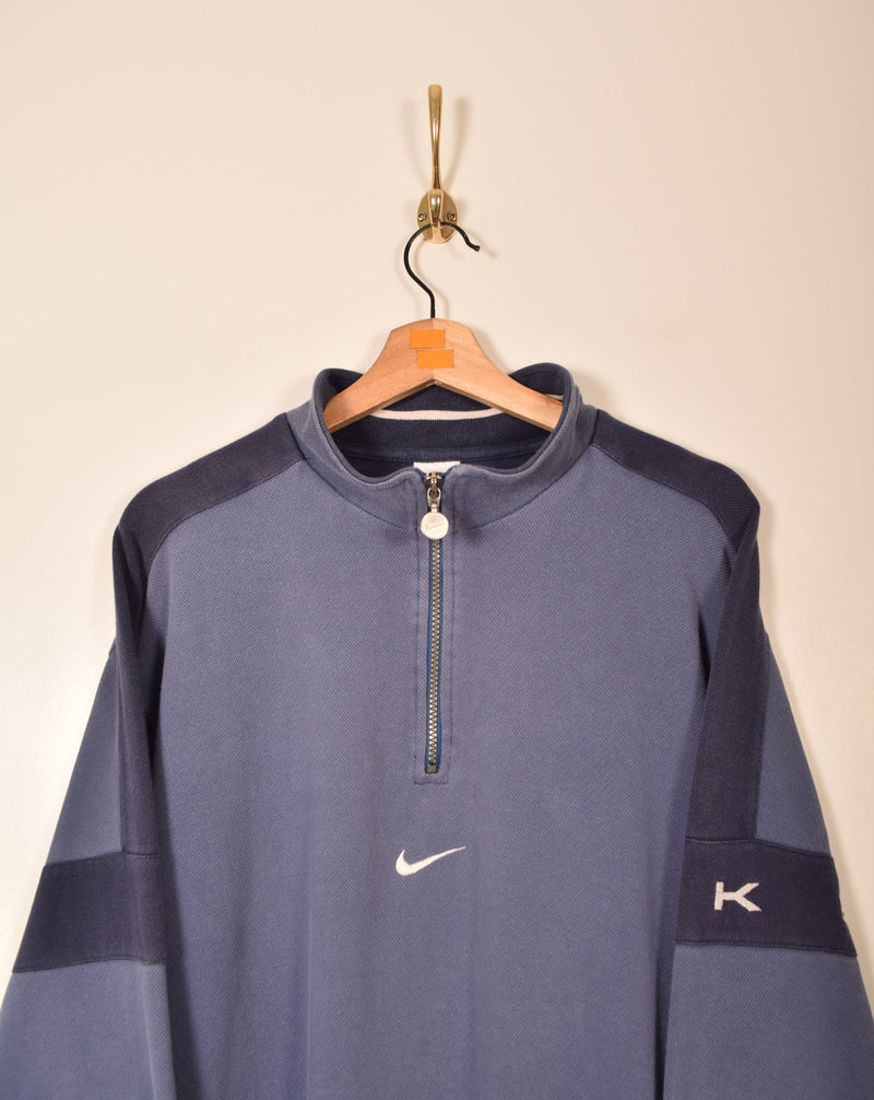 Nike Vintage Half Zip Center Swoosh Sweatshirt (L)