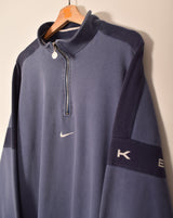 Nike Vintage Half Zip Center Swoosh Sweatshirt (L)