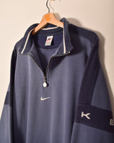 Nike Vintage Half Zip Center Swoosh Sweatshirt (L)