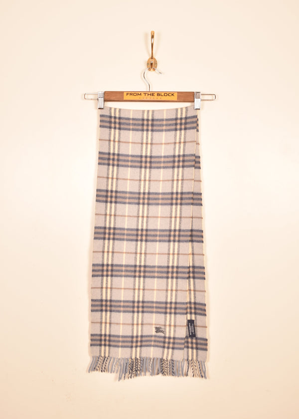 Burberry Blue Nova Check Scarf