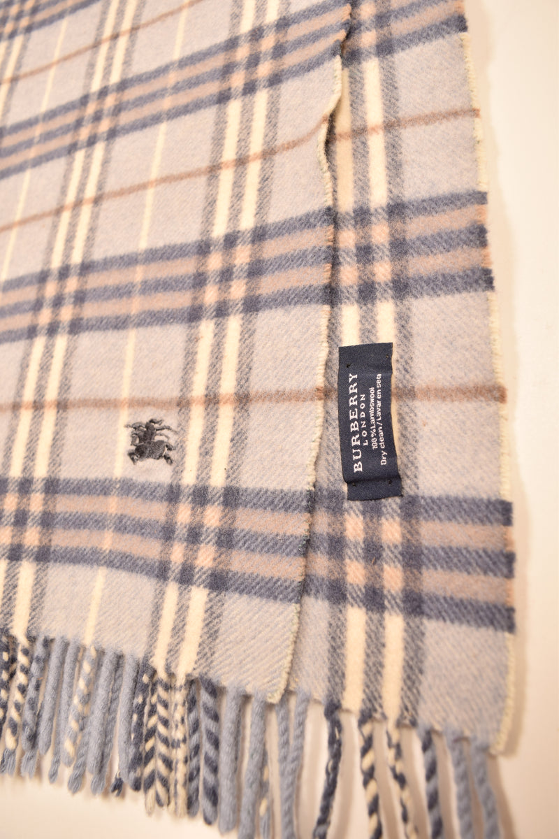 Burberry Blue Nova Check Scarf