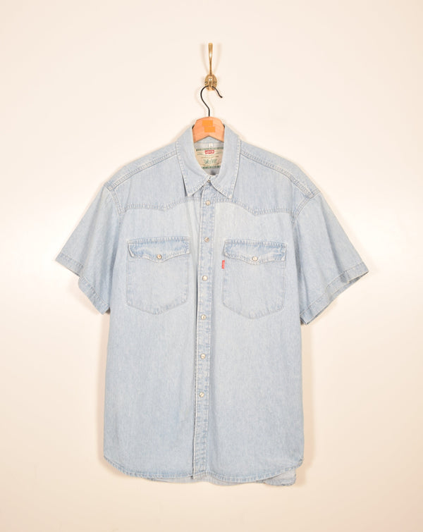 Levi's Vintage Denim Short Sleeve Shirt (L)