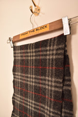 Burberry Dark Grey Nova Check Scarf