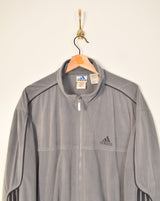 Adidas Vintage Velour Track Jacket (XL)