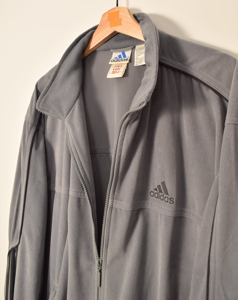 Adidas Vintage Velour Track Jacket (XL)