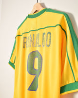 1998/00 Brazil #9 Ronaldo Shirt (S)