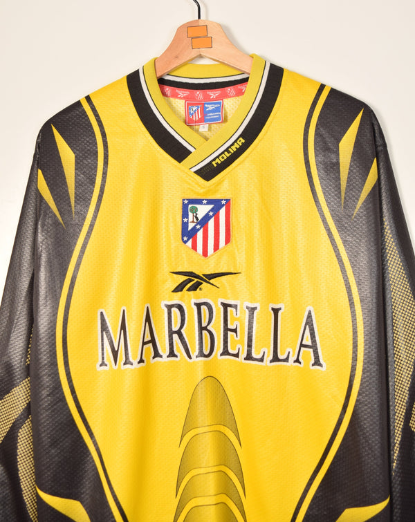 1998/99 Atlético De Madrid #1 Molina Home Shirt (S)