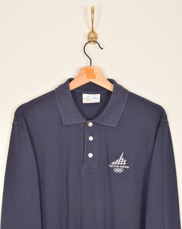 Rare Asics Torino 2006 Polo Shirt (M)