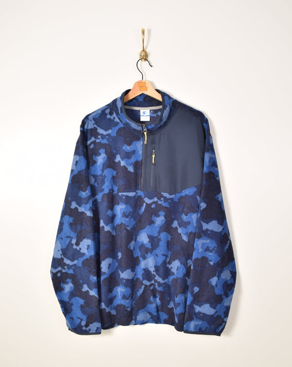 Starter Half Zip Camo Polar Fleece (XXL)