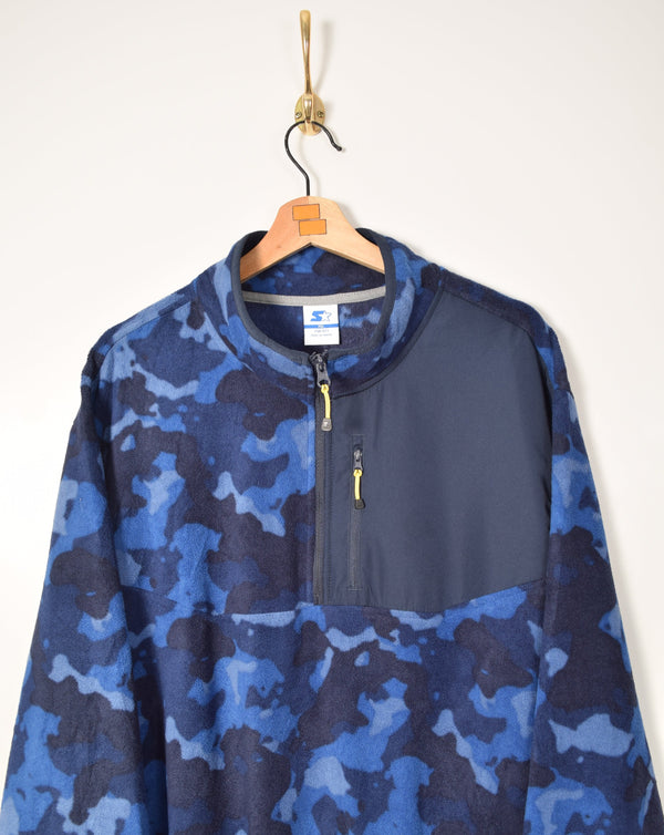 Starter Half Zip Camo Polar Fleece (XXL)