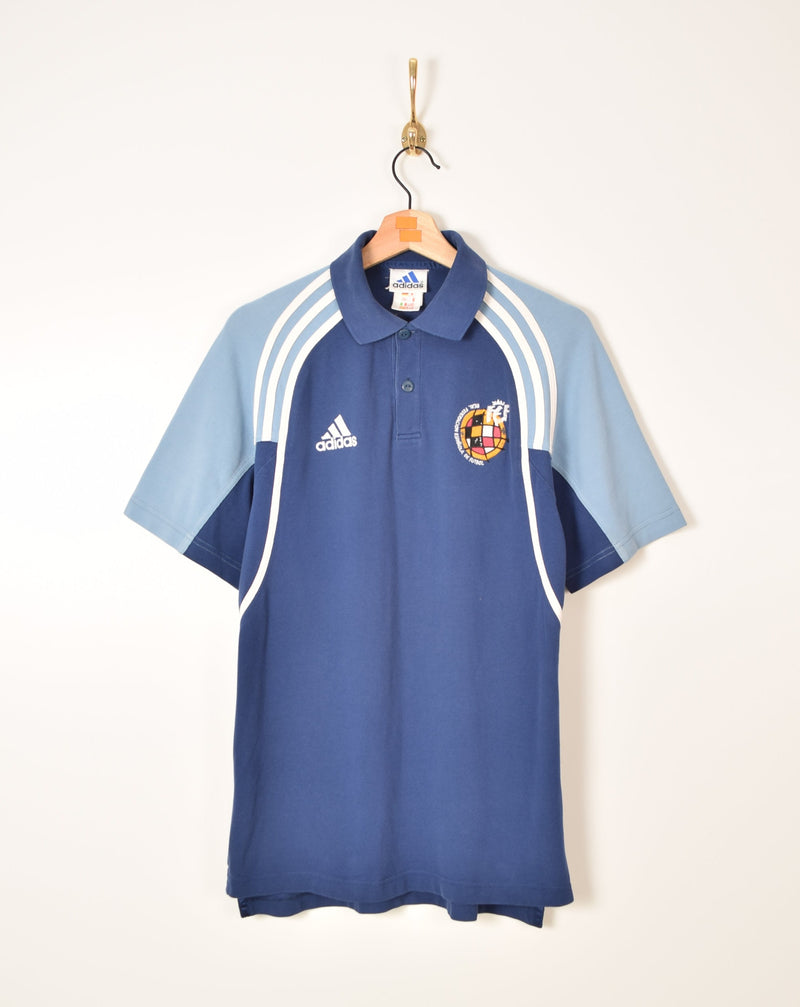 Early 00's Adidas F.E.F Polo Shirt (M)