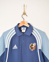 Early 00's Adidas F.E.F Polo Shirt (M)