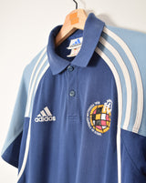 Early 00's Adidas F.E.F Polo Shirt (M)