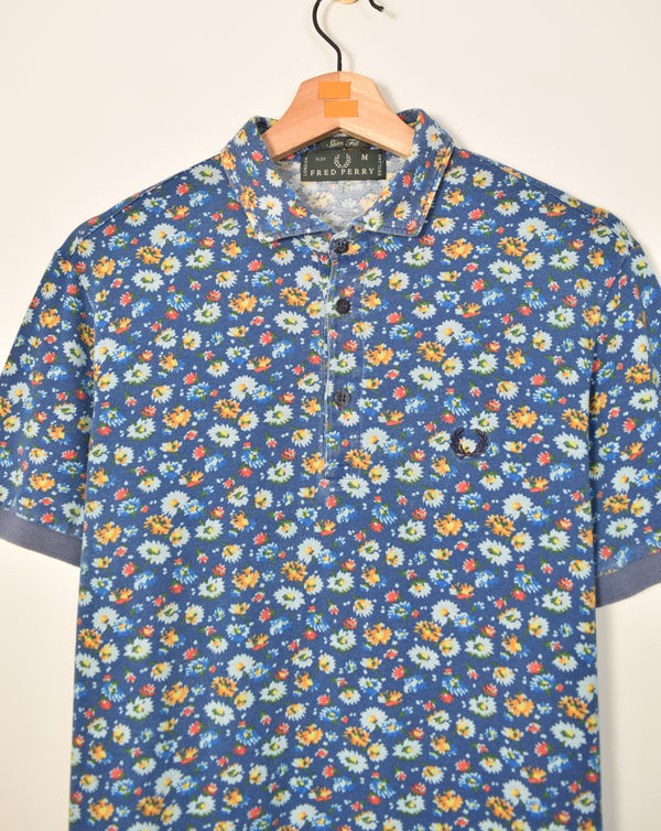 Fred Perry Vintage Floral Polo Shirt (S)